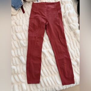 Lululemon Burgundy High-Waisted Leggings